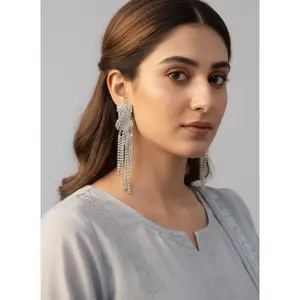 Silver Long Earrings