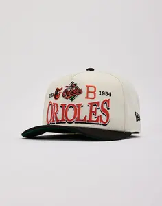 Mens New Era MLB Baltimore Orioles Tri-Hit 9Fifty A-Frame Snapback Hat