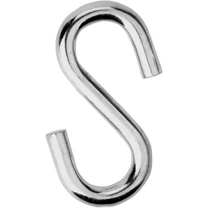 2 Pack Heavy Duty S Hooks for Hanging Hammock Stand Swing Plants, Max 500 Lbs, 3 Inch Long 5/16 Inch Thick Strong Galvanized Utility Hooks