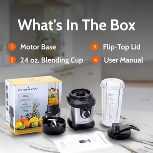 Epsilon Portable Blender – 400W High-Speed Motor, 700ml BPA-Free PCTG Bottle, Pulse Control, Travel-Friendly Smoothie Maker