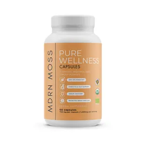 MDRN Moss Pure Wellness Supplement | A Potent Fusion of Turmeric, Moringa, and Ginger | 60 Capsules