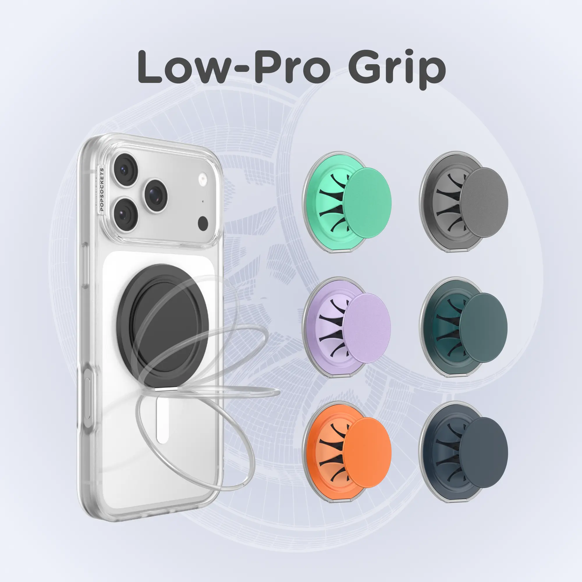 Low Pro MagSafe Grip & Stand for MagSafe Phones - Ultra Thing, Ultra-Comfortable, Secure Hold - PopSockets Low Pro MagSafe Grip & Stand for MagSafe Phones - Ultra Thing, Ultra-Comfortable, Secure Hold - PopSockets