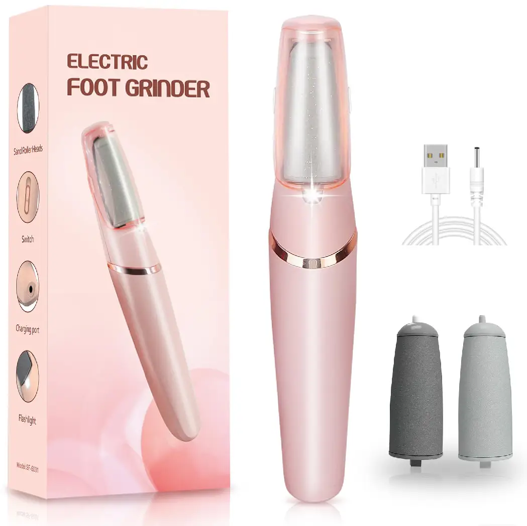 Electric Callus Remover for Feet, Professional Pedicure Kit Foot Scrubber for Dry, Cracked, Hard Skin, at Home Feet Care Kit for Men & Women