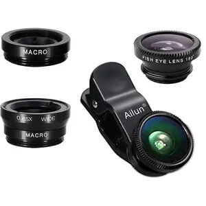 Transform Your Mobile Photography with the Ailun 3-in-1 Universal HD Camera Lens Kit - Capture Stunning Fish Eye, Wide Angle, and Macro Shots! Phone