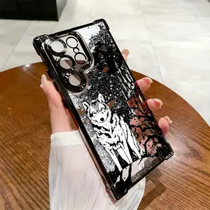 Rugged Wolf Design Phone Case for Samsung Galaxy S25, S24, S23, S22 FE Ultra Plus 4G/5G - Shockproof Transparent Soft Back Cover
