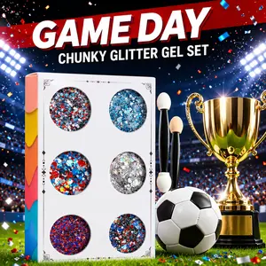 Glitter Gel 4th of July Glitter | Multi-Color Body & Hair Sparkle for Independence Day Party, Festival & Fun Holiday Look Summer Vibes