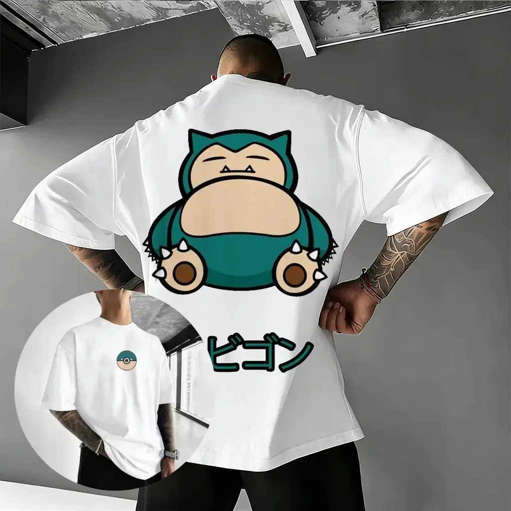 Pokemon Snorlax T Shirt Unisex Cotton Short Sleeve