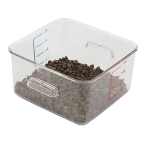 Rubbermaid Commercial Products  4 Quart Space Saver Square Container - Clear