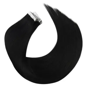 Tap In Extensions - Black Hair Extensions, Flexible Design, Soft and Plush Texture