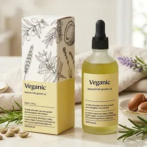 Veganic Natural , 100% Vegan Rosemary & Castor Oil Blend, Prevents Hair Loss & Thinning, Promotes Thicker Fuller Hair, For All Hair Types, 60ml The Perfect Gift For Mom And Your Girlfriend  A Mother's Day Gift