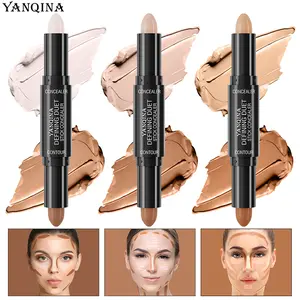 2 in 1 Contour and Highlighter Stick – Double Ended Cream Bronzer Pencil for Face Sculpting, Lightweight Glow Makeup Tool for Daily & Holiday Looks