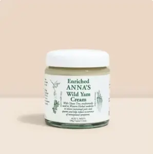 ANNA'S WILD YAM CREAM, 3.5OZ, 100g Topical Cream