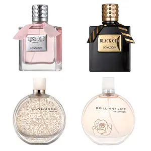 [LIVE promotion] LONKOM Perfume Bundle-4pcs Set 3.4fl.oz EDP | Rose OUD & Black OUD & Language & Brilliant Life | Gift Set