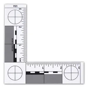 Taction Photomacrographic L-Shaped Scale for Crime Scene Photography (in inches, Best for US Law Enforcement use)