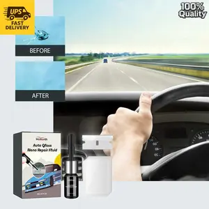 Glass Nano Repair Liquid – Automotive Clear View Crack Repair Liquid 🧴