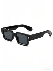 Men's Square Glasses Frame, Ultra Large Rim Design, Non-Leather Style Eyewear, Ideal for Parties & Daily Wear, Lightweight Modern Fit