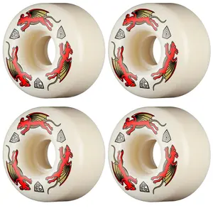 Powell Peralta Skateboard Wheels 52mm x 34mm Dragon Formula 93A AV4 Nano Rat Off White
