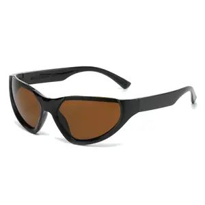 Cycling Steampunk Y2K Sunglasses Women Men Brand Design Sports Punk Sun Glasses Summer Unisex Mirror Shades UV400 NONE