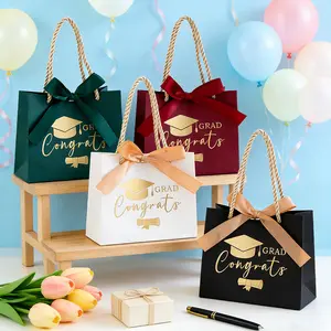 Graduation Gift Bags -Class of 2026 Graduation Gift Paper Box, Graduation Party Favors Graduation Bachelor Hat Candy Packaging Box with Table Centerpieces Graduation Decoration Treat Candy Boxes for Grad Party Supplies