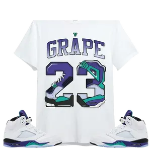 Shirt To Match Jd Retro Grape 5s - Number 23 Dirty 4s