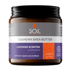 Organic Shea Butter - Lavender Scented 100ml Body Care Cosmetic