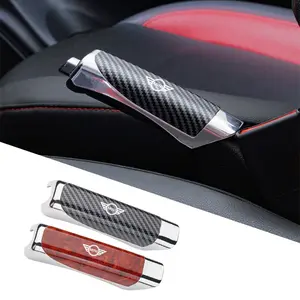 Car Leather Handbrake Cover Protective Sleeve Hand Brake For MINI Cooper JCW WORKS R55 R56 F55 F56 R57 R58 R59 R60 R50 R53 R52 Car Accessories