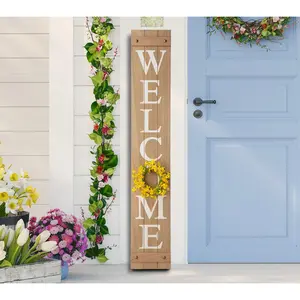 Glitzhome Welcome Patriotic, Spring, Fall, Holi day Wreath Sig Glitzhome Welcome Patriotic, Spring, Fall, Holi day Wreath Sig