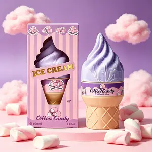 100ml Cotton Candy Ice Cream Perfume | Sweet Gourmand Scent with Vanilla & Caramel Notes | Perfect for Summer Dates & Beach Days | Girly Sweet Fragrance Fragrance Notes Lavender