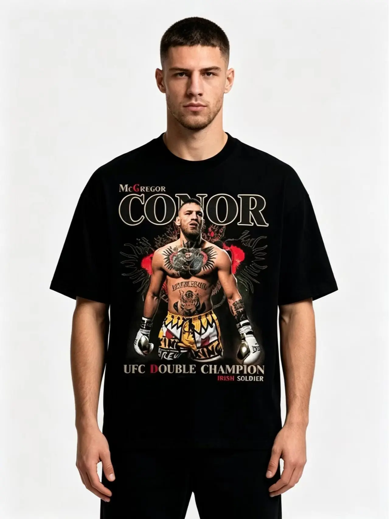 CONOR MCGREGOR COMBATWEAR TEE, The Notorious UFC MMA Graphic T-Shirt, Gym Workout Apparel, Perfect Gift For MMA Fighters & Fight Fans