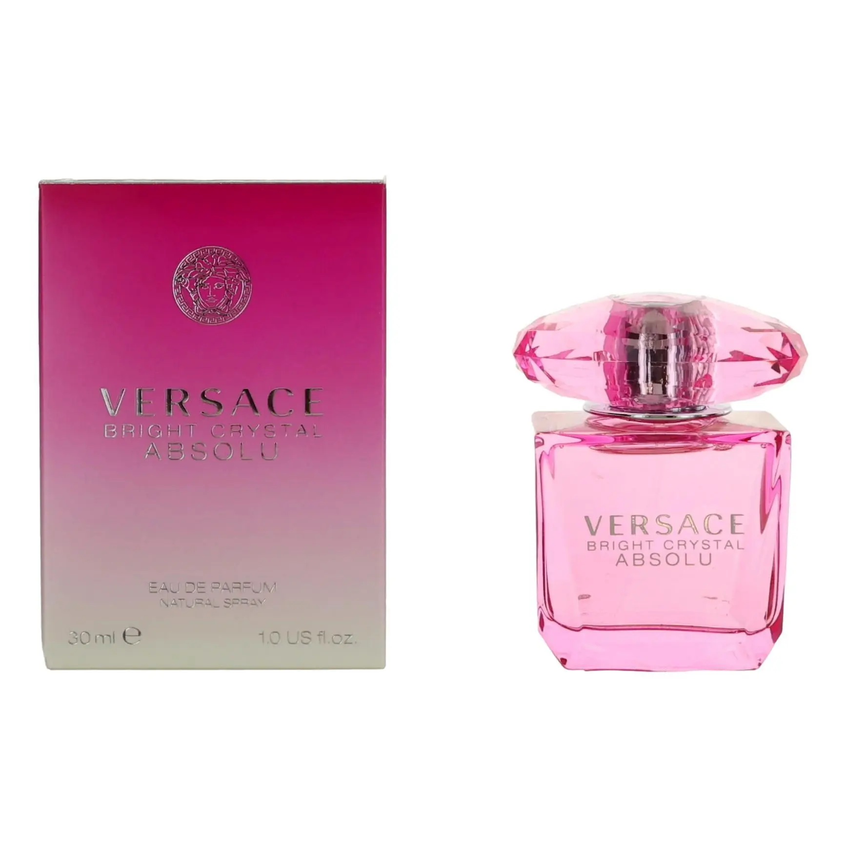 Versace Bright Crystal Absolu Women's EDP Scented Spray, 1.0 oz Atomizer Miniature Perfume Spray Sample Bottle for Women, Atomizer Women's Fragrance, Sample Bottle Women's Fragrance
