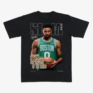 [MADE IN US] SLAM Cover Tee - Jayson Tatum, Athlete Streetwear Shirt, Sports Fan Apparel, Basketball Lover Gift