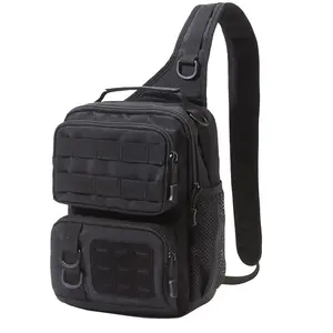 Outdoor Sports Backpack, Multi-pocket Zipper Chest Bag, Large Capacity Shoulder Bag for Travel, Cycling, Hiking, Camping, Multisport Pack