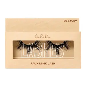 Be Bella Lashes - Saucy Faux Mink Lash for Flawless Eyelashes - Makeup Volumized Natural