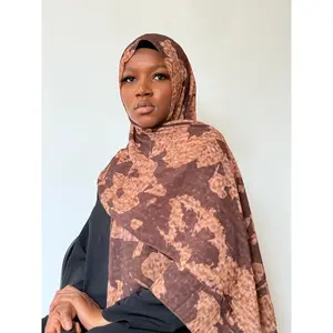 Mocha Denim - Versatile Denim Fabric in Brown with Patterned Design for Versatile Wear