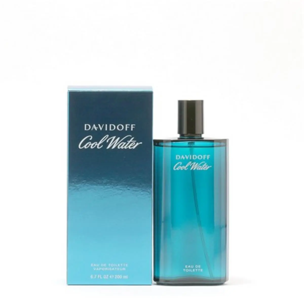 Davidoff Cool Water Men's Eau de Toilette - Aromatic Marine Aromatic Woody Fragrance, Minty Clean Hit Mint-Fresh Start Ocean Scent Cologne with Mint, Musk, Cedarwood Base, 6.7 fl oz Natural Spray for Daily Wear, Signature Scent