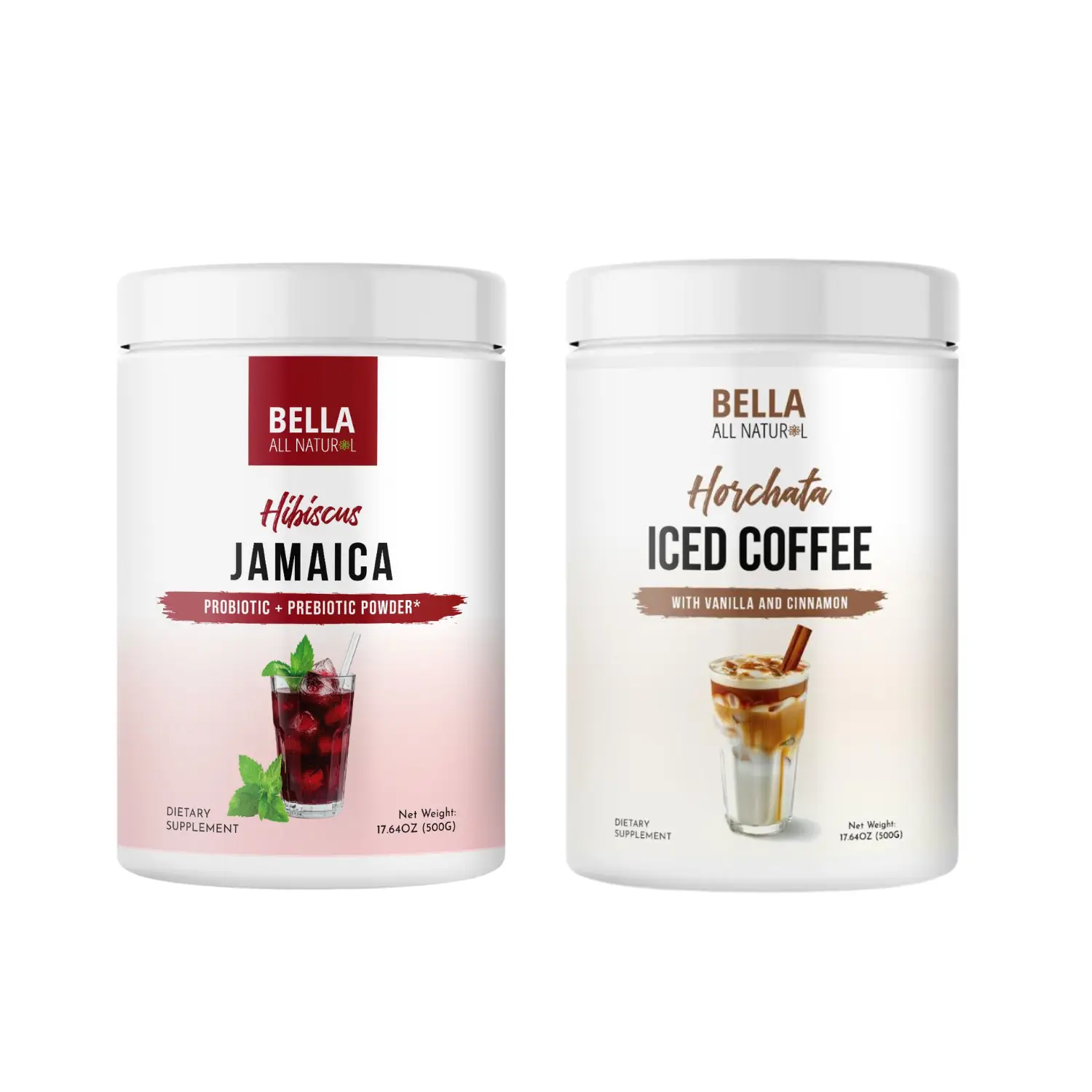 Bella All Natural Jamaica Hibiscus and Horchata Bundle