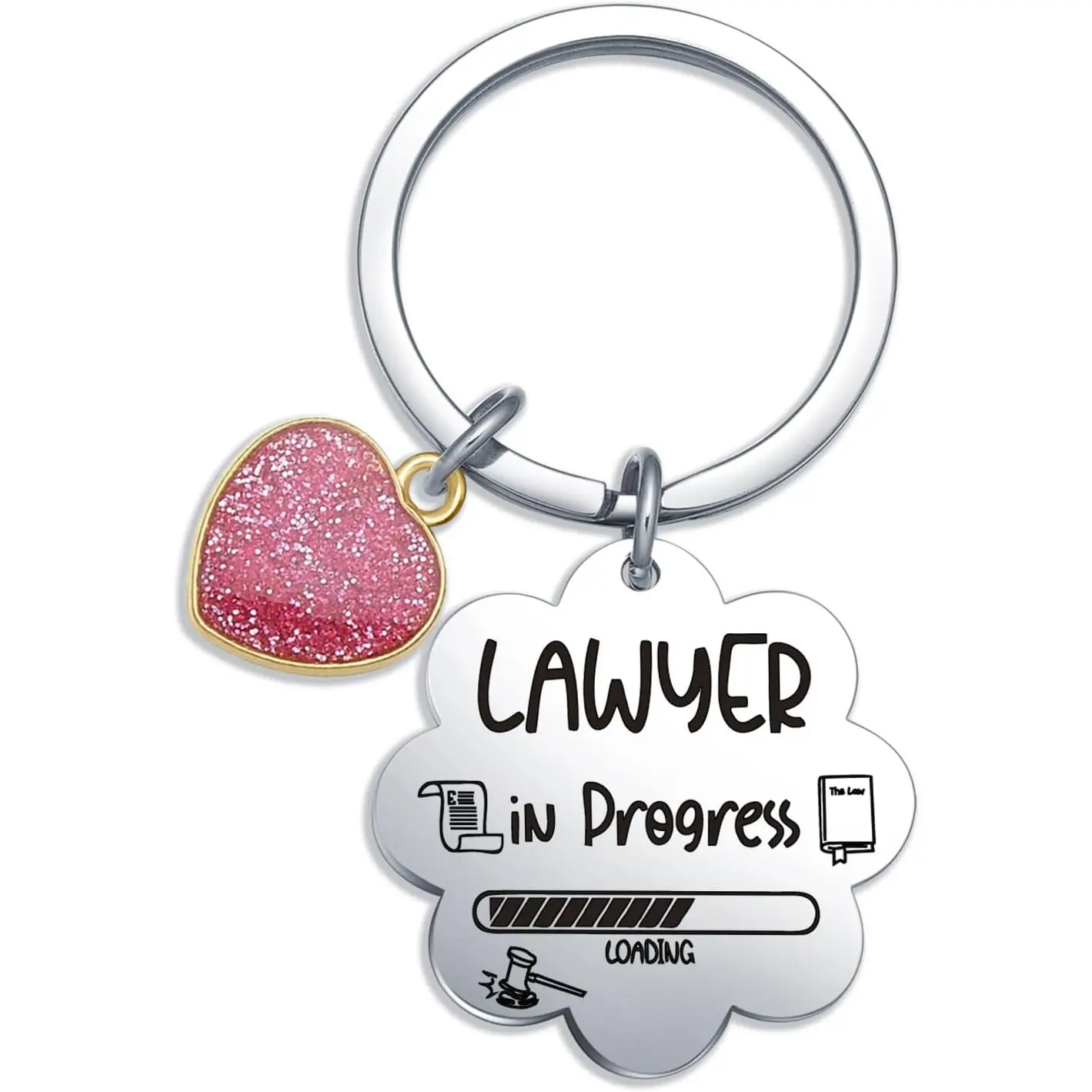Paralegal Keychain Paralegal Christmas Jewelry New Lawyer Keyring Law Student Jewelry