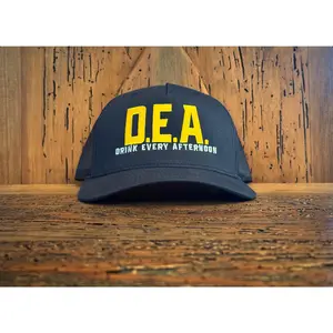 Drink Every Afternoon Font Hat