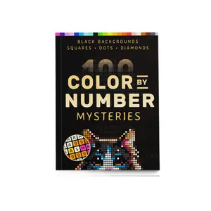 100 Color by Number Mysteries Adult Coloring Gift Book, Relaxing and Magical Coloring Book for Adults, Perfect for Stress Relief and Fun