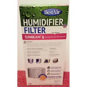 Sunbeam Chloro-Clear Humidifier Filters, RPS Products H62 Model, Pack of 2, Chloro-Clear Filter, Pack Of Two