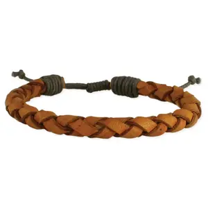 BRAIDED LEATHER BRACELET