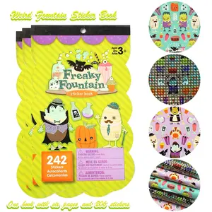 Halloween Sticker Pack for Kids, DIY Craft Supplies, Party Decorations, Includes Laser Stickers & Regular Stickers, Model Xinghao