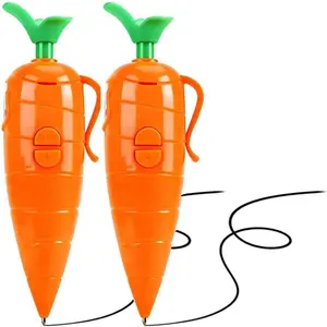Zoo Carrot Recorder Pen, Carrot Pen Recorder, Carro𝐭 Pe𝐧, Can Record and Write, Record for Approximately 60 Seconds, Great Present for Boys & Girls (2PCS)