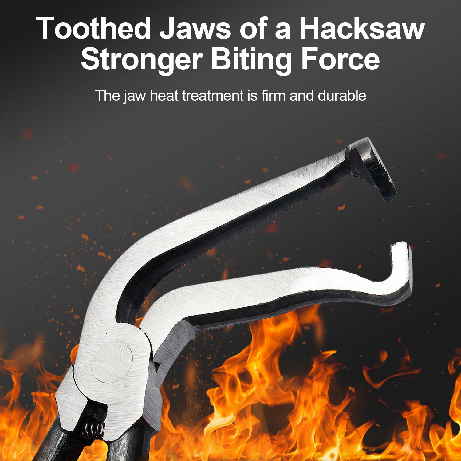 Electrical Disconnect Plier, Electrical Connector Separator Removal Tool, Auto Wiring Harness Clip Removal Tool with Serrated Jaws for Push Tab Style Plugs, Cars, Fuel Line Disconnect Tool