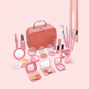 22-Piece Kid Pretend Makeup Cosmetic Storage Bag,Unable to Makeup,Realistic Model Design,Suitable for Ages 3+,ldeal Birthday,Holiday&Festival Gift for Girls'Role Play and Pretend Play Games.