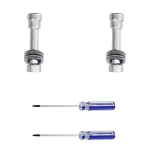 JoesGEcom Compatible for QuietComfort Metal Hinge Swivel + Screws + Washers for Bose QuietComfort 35 II QC35 II QC35 QC45 QC45 SE QC25 QC Wireless Headphones (Silver) - Parts