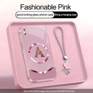 Suitable for [iPhone Xs Max] high-end MagSafe phone case🥰，and comes with a complimentary four-leaf clover lanyard—choose from all 26 letters.YM99