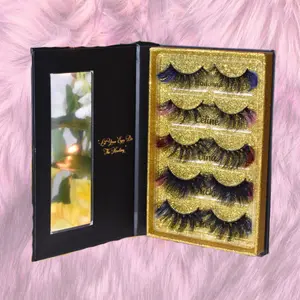 Glitter Lash Party Pack 22-25mm Colored Variety 5pc Lash eyelash  pack