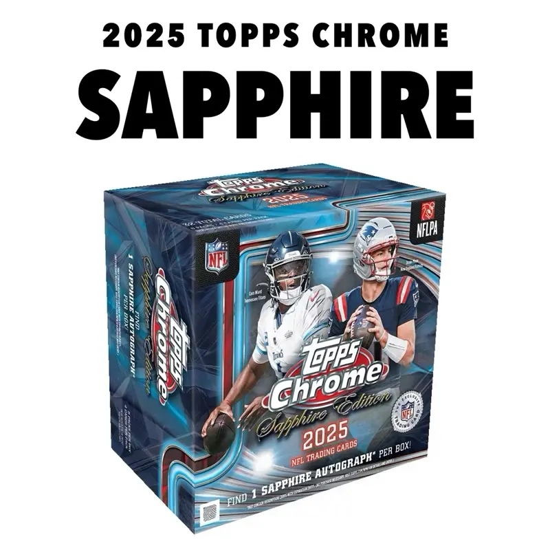 2025 Topps Chrome Sapphire Football Hobby Box