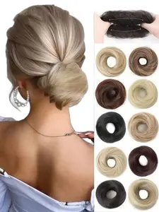 Women's Fashion Messy Braided Hair Tie Extension, Multi-Functional Synthetic Extensions Hair Accessory, Easy Clip-In Ponytail Holder, Synthetic Hairpiece